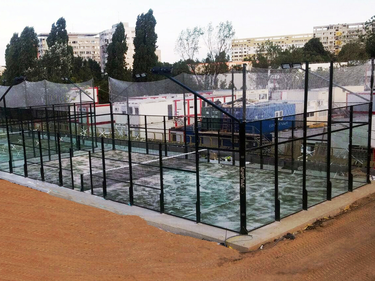 glass padel court paddle courts near me